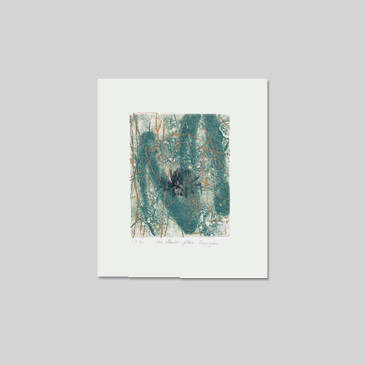 Une illusion - Fleur 2003 / 12cmx9,2cm / eau-forte - bois / tirage  40