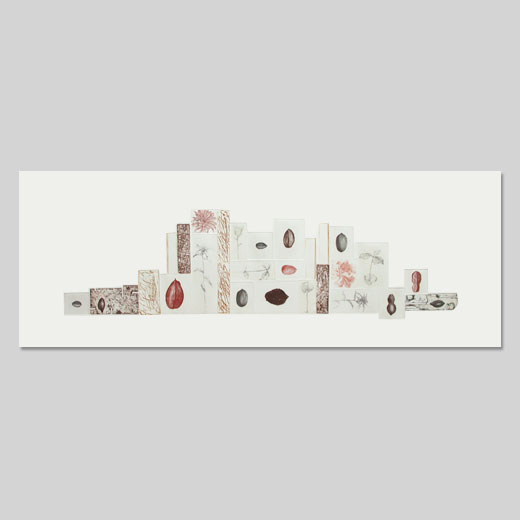 Composition de petites plaques 96 - X / 39,5cmx107cm / eau-forte / tirage 5