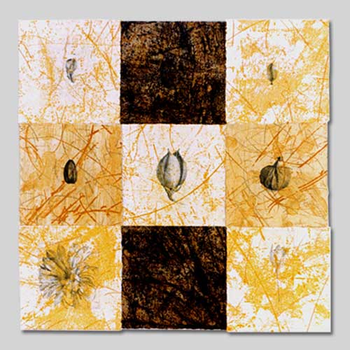 Composition carrée 2001 - XXI / 30cmx30cm / eau-forte