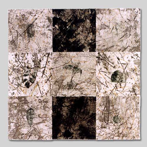 Composition carrée 2001 - XIX / 39cmx39cm / eau-forte