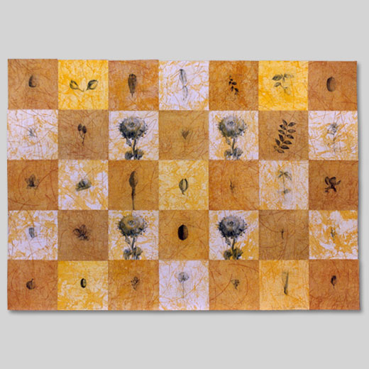Simultanéité-Les Végétaux renaissent - 2001 - M III 66,5cmx93cm